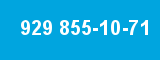 929 855-10-71 929 855-10-71
